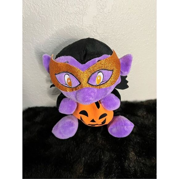 2016 Halloween Plush Sugar Loaf Kellytoy Stuffed Vampire Treat Holder - Picture 1 of 5